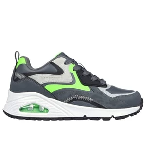 Obrázek produktu Skechers Chlapci UNO Gen1 - Color Surge Shoes v Sedá Uhlíková/Limetková, Velikost 32