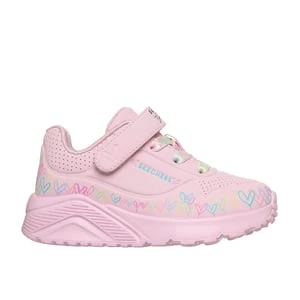 Obrázek produktu Skechers Dívky JGoldcrown: UNO Lite - Heart Craze Shoes v Světle Růžová, Pratelné v pračce