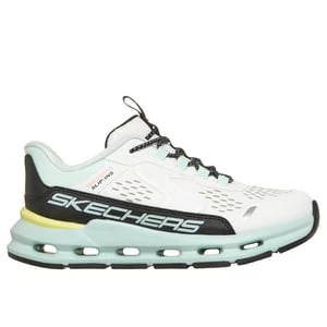 Obrázek produktu Skechers Dívky Slip-ins: Glide-Step - Vista Lane Shoes v Bílý/Zeleno Modrá Barva, Velikost 32, Pratelné v pračce