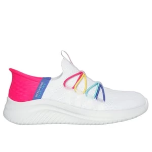 Obrázek produktu Skechers Dívky Slip-ins: Ultra Flex 3.0 - Bungee Fun Shoes v Bílá, Velikost 32