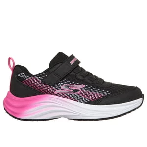 Obrázek produktu Skechers Dívky Sport Pulse Teniska v Černá/Sytě Růžová, Pratelné v pračce