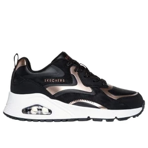 Obrázek produktu Skechers Dívky UNO Gen1 - Color Surge Shoes v Černá/Růžové Zlato