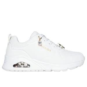 Obrázek produktu Skechers Dívky UNO Gen1 - Trendy Jewels Shoes v Bílá/Zlatá