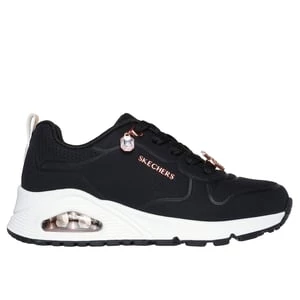 Obrázek produktu Skechers Dívky UNO Gen1 - Trendy Jewels Shoes v Černá/Růžové Zlato, Velikost 37.5