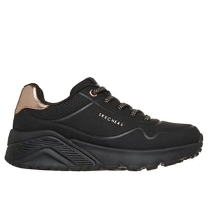 Obrázek produktu Skechers Dívky UNO Lite Shoes v Černá/Růžové Zlato, Velikost 32, Pratelné v pračce