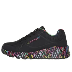 Obrázek produktu Skechers Dívky x JGoldcrown: UNO Lite - Lovely Luv Shoes v Cerná, Velikost 32