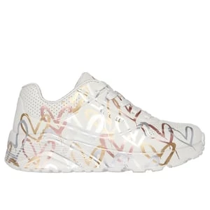Obrázek produktu Skechers Dívky x JGoldcrown: UNO Lite - Metallic Love Shoes v Prírodní/Multi, Velikost 32, Pratelné v pračce