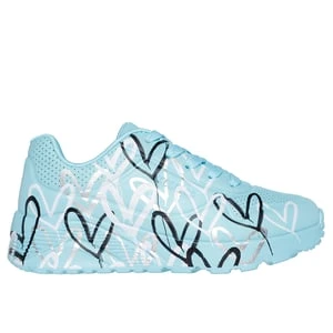 Obrázek produktu Skechers Dívky x JGoldcrown: UNO Lite - Metallic Love Shoes v Tyrkysová, Pratelné v pračce