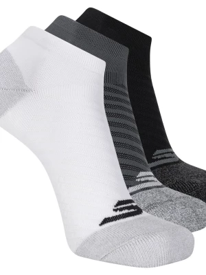Obrázek produktu Skechers Muži 3 Pack Men's Terry Low Cut ponožky v Bílý/Šedá, Velikost Velký