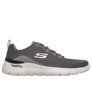 Obrázek produktu Skechers Muži Arch Fit Summits - Kravel Teniska v Sedá Uhlíková/Limetková, Vegan, Pratelné v pračce