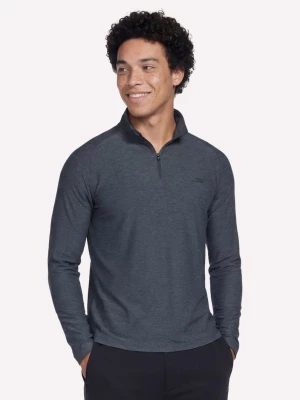Obrázek produktu Skechers Muži GO DRI All Day Performance 1/4 Zip v Cerná/Sedá Uhlíková, Velikost Malý