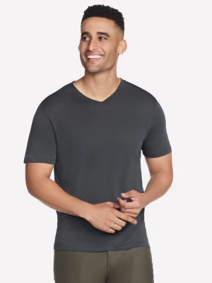 Obrázek produktu Skechers Muži GO DRI Pima Signature V-Neck v Hnědý, Velikost Malý