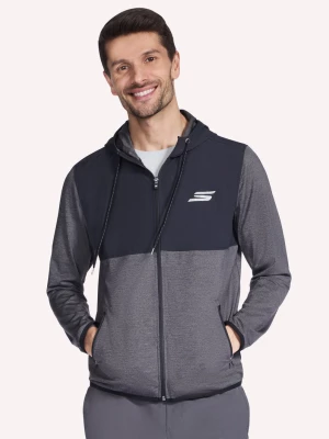 Obrázek produktu Skechers Muži Harry Kane Weekend Full Zip mikina v Cerná/Sedá Uhlíková, Velikost Malý