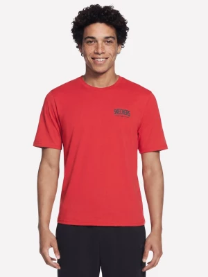 Obrázek produktu Skechers Muži Letterman tričko v Červené/Hnědý, Velikost Malý