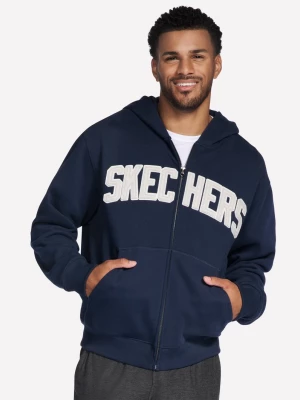 Obrázek produktu Skechers Muži Max Soft Full Zip mikina v Tmave Modrá, Velikost Malý