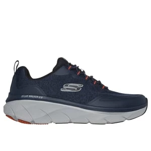 Obrázek produktu Skechers Muži Relaxed Fit: D'Lux Walker 2.0 - Steadyway Shoes v Tmave Modrá/Oranzový, Vegan