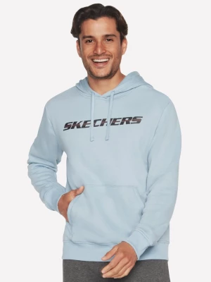Obrázek produktu Skechers Muži SKECH-SWEATS Motion Pullover mikina v Světle Modrá/Bílý, Velikost Malý