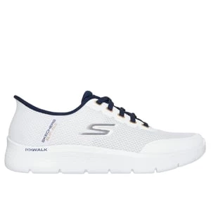 Obrázek produktu Skechers Muži Slip-ins: GO WALK Flex - Netro Shoes v Bílá/Tmave Modrá, Velikost 40, Vegan, Pratelné v pračce