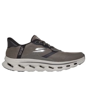 Obrázek produktu Skechers Muži Slip-ins: GO WALK Glide-Step 2.0 - Zac Shoes v Temná Sedohnedá, Velikost 39.5, Vegan, Pratelné v pračce