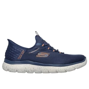 Obrázek produktu Skechers Muži Slip-ins Waterproof: Summits - Corbos Shoes v Tmave Modrá/Oranzový, Vegan