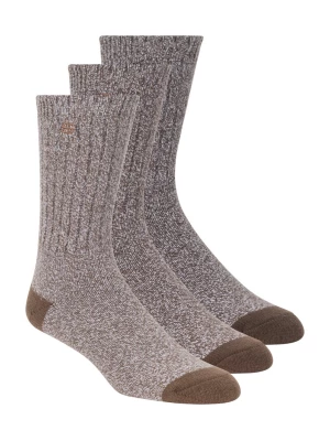 Obrázek produktu Skechers Muži Super Soft Vysoké boty Crew ponožky - 3 Pack v Hnědý, Velikost Velký