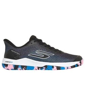 Obrázek produktu Skechers Muži Viper Court Pro 2.0 - Pickleball Shoes v Černá/Modrý/Růžový, Velikost 39.5, Arch Fit
