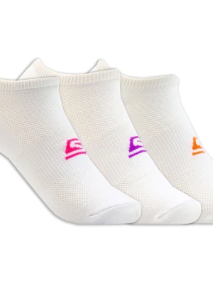 Obrázek produktu Skechers Ženy 3 Pack No Show Stretch ponožky v Bílý, Velikost Poloviční