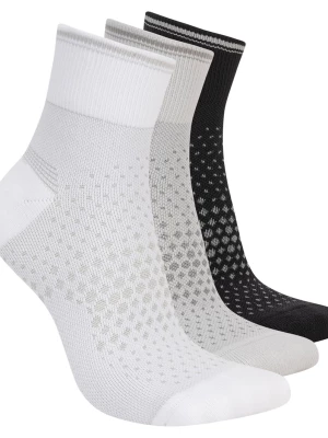 Obrázek produktu Skechers Ženy 3 Pack Women's Reflective Performance Quarter ponožky v Bílý/Šedá, Velikost Poloviční