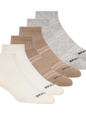 Obrázek produktu Skechers Ženy 6 Pack Core Quarter Medium ponožky v Prírodní/Multi, Velikost Poloviční