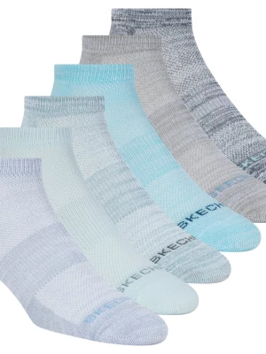 Obrázek produktu Skechers Ženy 6 Pack Women's Low Cut Sport Stripe ponožky v Modrý/Tyrkysová, Velikost Poloviční