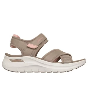 Obrázek produktu Skechers Ženy Arch Fit 2.0 sandály - Feelin' Bright v Sedohnedá/Korál, Vegan, Pratelné v pračce