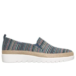 Obrázek produktu Skechers Ženy BOBS Flexpadrille HI - Stripe Hype Shoes v Tmave Modrá, Velikost 35, Vegan, Pratelné v pračce