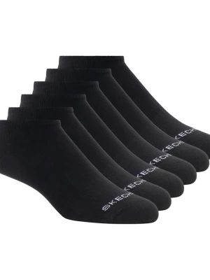 Obrázek produktu Skechers Ženy Cotton No-Show ponožky - 6 Pack v Černá, Velikost Poloviční