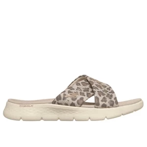 Obrázek produktu Skechers Ženy GO WALK Flex sandály - Kat v Bílý/ Leopardí, Velikost 35, Vegan, Pratelné v pračce