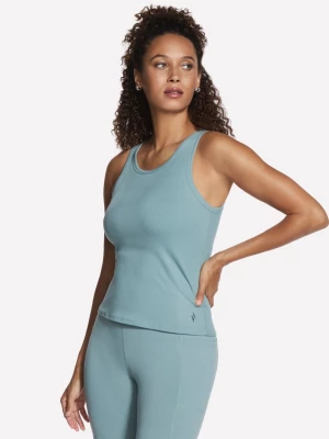 Obrázek produktu Skechers Ženy GO WALK Luxe Rib Tank v Světle Šedá/Zeleno Modrá Barva, Velikost XS