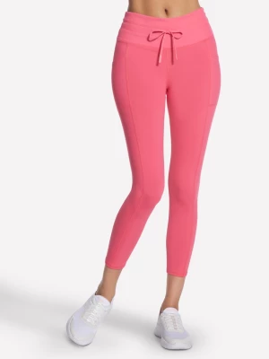 Obrázek produktu Skechers Ženy GO WALK Rib Mix High Waisted 7/8 legíny v Sedohnedá/Korál, Velikost XS