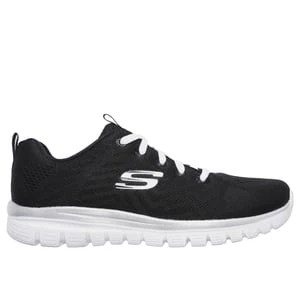 Obrázek produktu Skechers Ženy Graceful - Get Connected Shoes v Černá/Bílý, Velikost Wide, Vegan