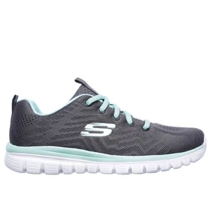 Obrázek produktu Skechers Ženy Graceful - Get Connected Shoes v Sedá Uhlíková/Zelený, Vegan