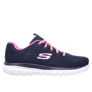 Obrázek produktu Skechers Ženy Graceful - Get Connected Shoes v Tmave Modrá/Syte Ruzová, Vegan růžová