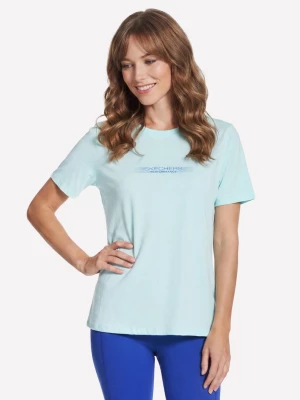Obrázek produktu Skechers Ženy Performance Pace Short Sleeve tričko v Uhlí Barva/Světle Modrázelená, Velikost Malý