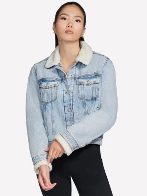 Obrázek produktu Skechers Ženy Sherpa Denim bunda v Džínovina/Taupe, Velikost XS