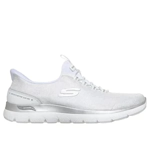 Obrázek produktu Skechers Ženy Slip-ins: Arch Fit Summits - Diamond Grace Shoes v Bílý/Stříbrná, Vegan