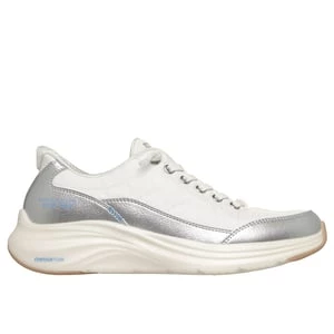 Obrázek produktu Skechers Ženy Slip-ins: Contour Foam - Metallic Dream Shoes v Bílý/Stříbrná, Pratelné v pračce