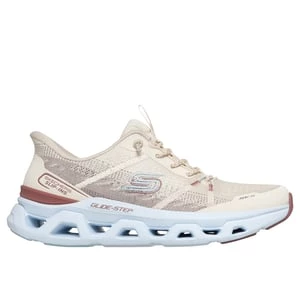 Obrázek produktu Skechers Ženy Slip-ins: Glide-Step Altus - Fast Lane Shoes v Přírodní Barva/Světle Modrá, Vegan, Pratelné v pračce