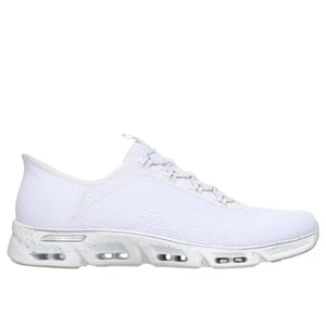 Obrázek produktu Skechers Ženy Slip-ins: Glide-Step Gratify - Pace Shoes v Bílý/Stříbrná, Vegan, Pratelné v pračce