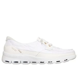 Obrázek produktu Skechers Ženy Slip-ins: Glide-Step Serene - Cozy Fit Newport Shoes v Bílá/Zlatá, Vegan, Pratelné v pračce