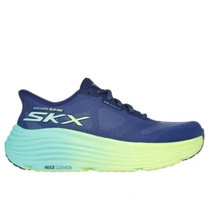 Obrázek produktu Skechers Ženy Slip-ins: Max Cushioning Endeavour - Hallandale Shoes v Tmave Modrá/Limetková, Vegan, Pratelné v pračce