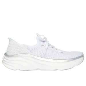 Obrázek produktu Skechers Ženy Slip-ins Relaxed Fit: D'Lux Vapor - Evening Glowing Shoes v Bílý/Stříbrná, Vegan, Pratelné v pračce