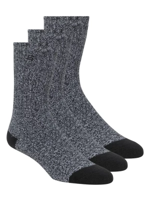 Obrázek produktu Skechers Ženy Super Soft Vysoké boty Crew ponožky - 3 Pack v Černá, Velikost Poloviční
