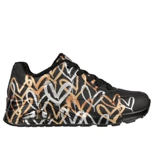 Obrázek produktu Skechers Ženy x JGoldcrown: UNO - Metallic Love Shoes v Cerná/Zlatá